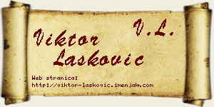 Viktor Lasković vizit kartica